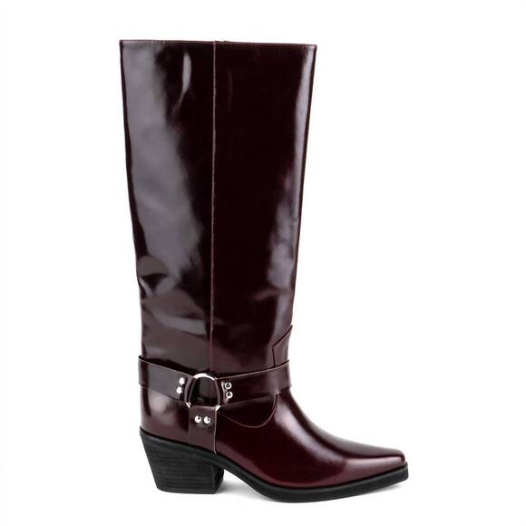 NEW INTENTIONALLY BLANK women's josephine boot in maroon